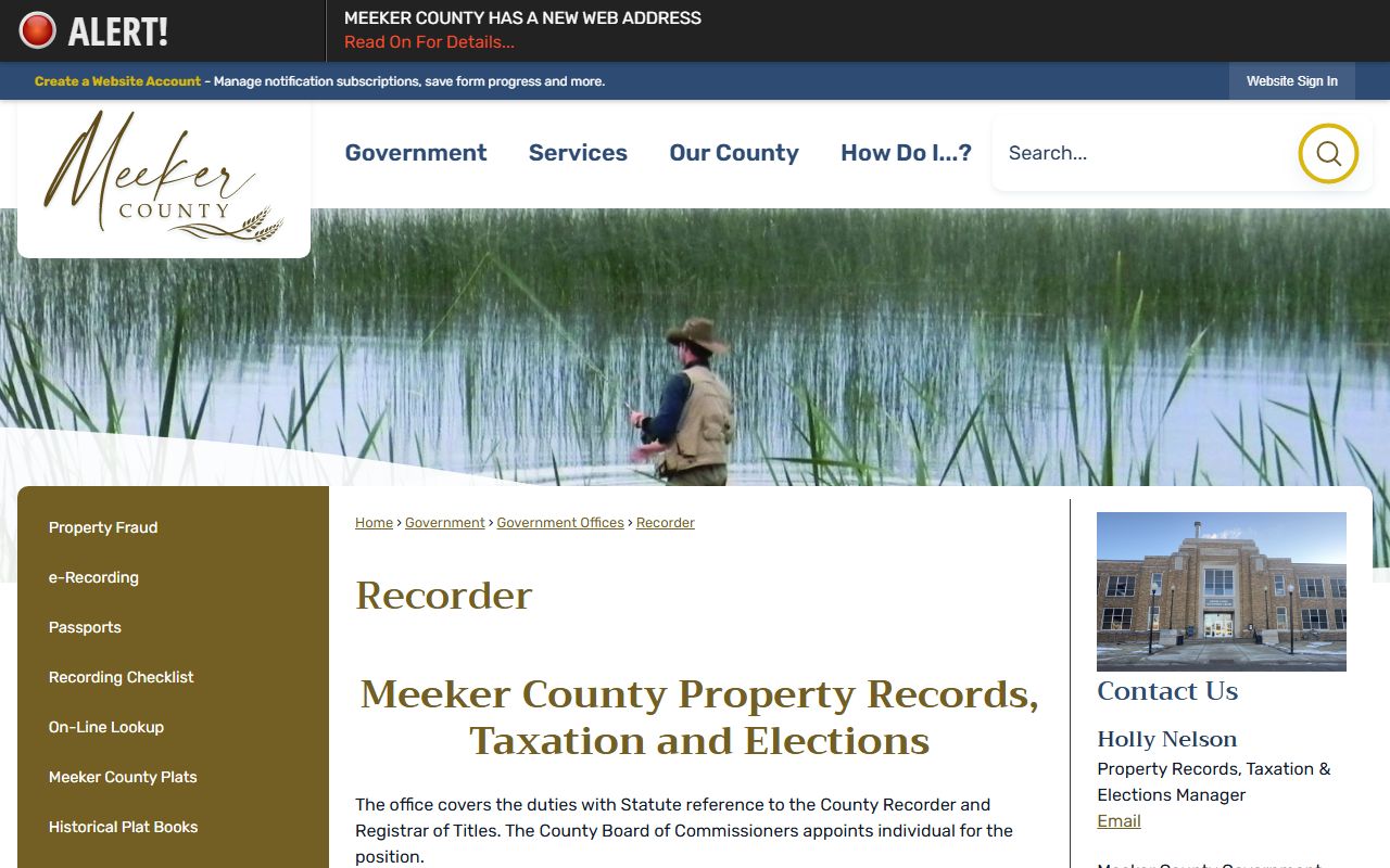 Meeker County Court Administrator records compared with Recorder duties